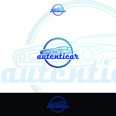 automotive motor / classic car logo