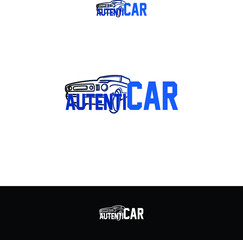 automotive motor / classic car logo