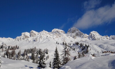 Ski area dolomiti alpi italia