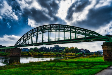 Naklejka premium Kleinbahnbrücke Minden