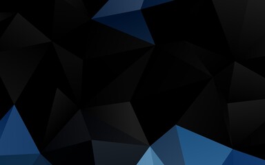 Dark BLUE vector abstract mosaic backdrop.