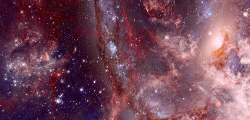 Science fiction wallpaper. Billions of galaxies in the universe. Elements of this image furnished...