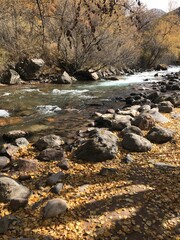 river in the mountains