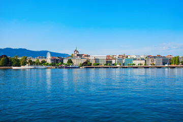 Obraz premium Geneva panoramic view in Switzerland