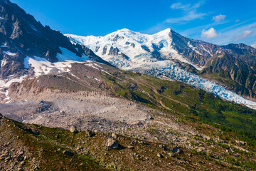 Fototapeta na wymiar Mont Blanc highest mountain, Europe
