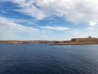 Naklejka premium The coast of the island of Comino, Malta in the Mediterranean Sea