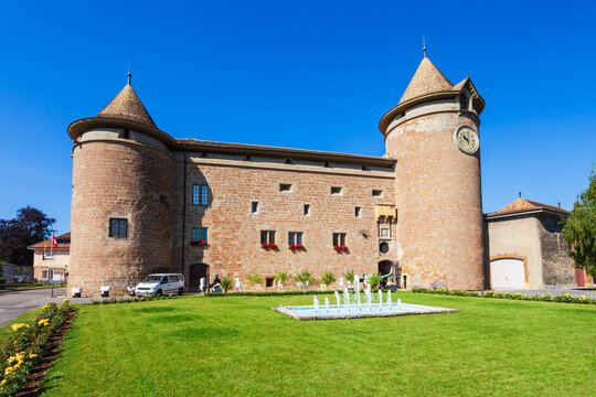 Medieval castle in Morges, Switzerland