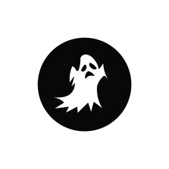 Isolated ghost icon on a White Background. Ghost vector icon