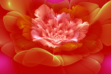 fractal flower, meditation peace and relaxation, abstract modern background with fractal shapes for web design, flyers or art