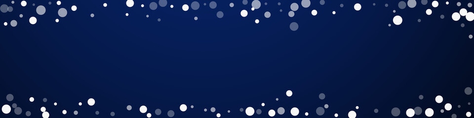 White dots Christmas background. Subtle flying sno