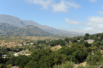 Le plateau de Katharo à Kritsa en Crète