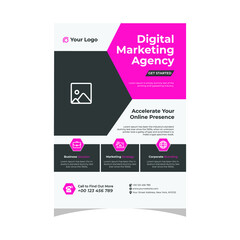 Creative A4 Size Corporate Business Flyer Design Template