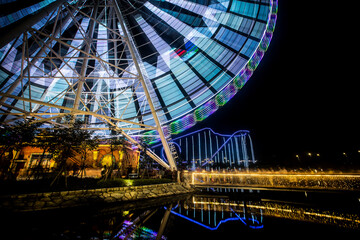 Ferris Wheel at amusement park