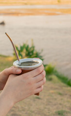 young woman holding a 