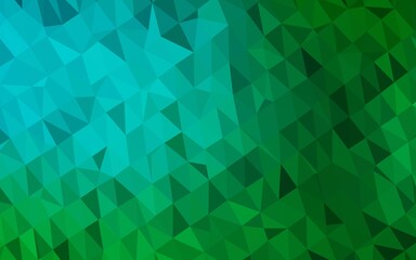 Light Blue, Green vector abstract mosaic backdrop.