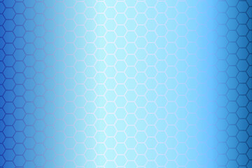
Lattice curves vector template, geometric graphic design. Abstract background with blue hexagons, honeycomb. Curves grid texture for cover, banner layout.