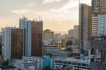 downtown city skyline in Dar es Salaam
