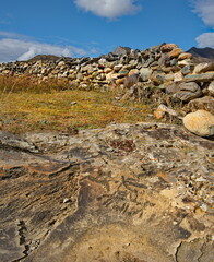 Mountain Altai. Russia. September 30, 2020. On the territory of the Chui-Oozi natural Park, located...