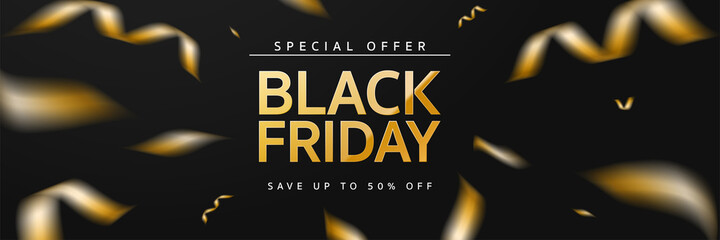 Black friday banner for for shopping sale or social media stories template.