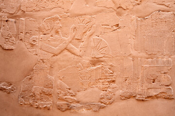 Hieroglyphs on the wall
