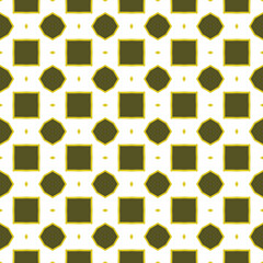 Vector seamless pattern texture background with geometric shapes, colored in brown, yellow, white colors.