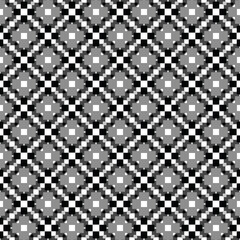 Fototapeta premium Vector seamless pattern texture background with geometric shapes in black, grey, white colors.