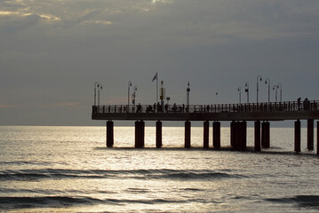 Obraz premium pier at sunset