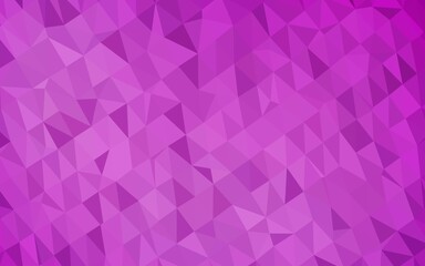 Obraz premium Light Purple vector polygonal pattern.