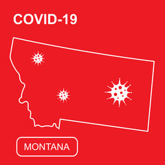 Map of Idano Montana labeled 