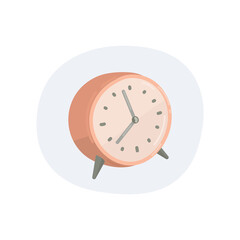 Alarm clock vector illustration, wake up time clipart