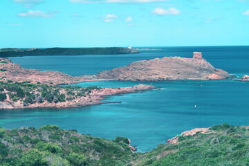 Fototapeta na wymiar Es Grau Bay in Menorca Island
