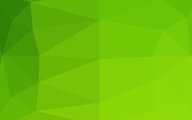 Light Green vector low poly cover.