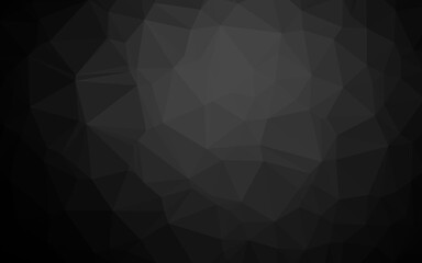 Dark Silver, Gray vector abstract mosaic background.