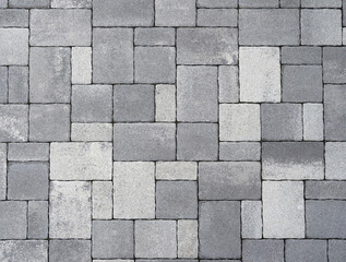 Pflasterweg -Draufsicht