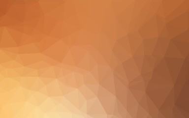 Obraz premium Light Orange vector polygonal pattern.