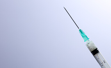 medical syringe cannula with white background