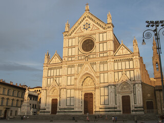 Fototapeta premium Santa Croce church in Florence, Tuscany, Italy.