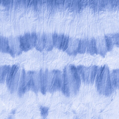 Fototapeta premium Indigo Dyed Striped Print. Nautical Paint Ethnic 