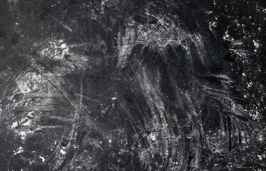 Empty background with flour top view.