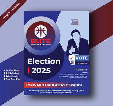 Election Vote 2025 Creative Professional Flyer Template