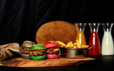 Mini hamburger, mini burger, slider