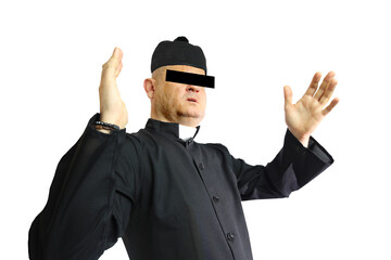 praying priest as a