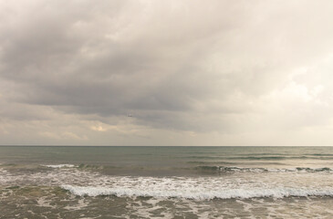 stormy sea and sky
