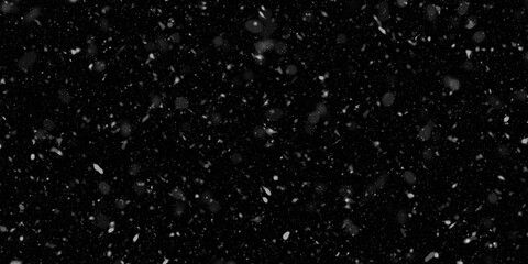 Snow Falling Stock Image In Black Background