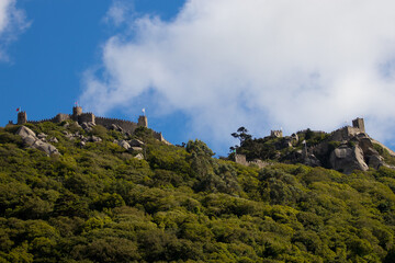 Fototapeta na wymiar Moorish Castle in sintra, Portugal