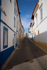 Fototapeta na wymiar Typical street of a village in Alentejo Portugal