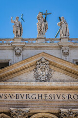St. Peter's Basilica (Consecrated 1626). Papal Basilica of St. Peter in Vatican - the world's largest church, is the center of Christianity. Vatican