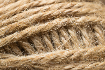 Texture of the coiled rope captured with a macro lens.