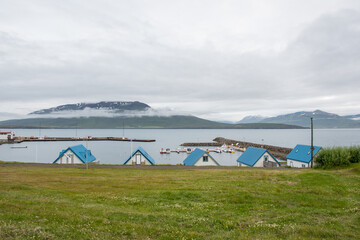 Village of Hrisey in Iceland