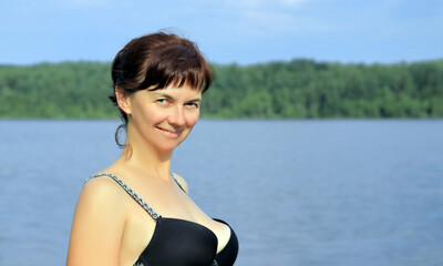 portrait of a woman on the beach